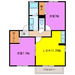 袋井駅 バス23分  東番町下車：停歩5分 2階の物件間取画像